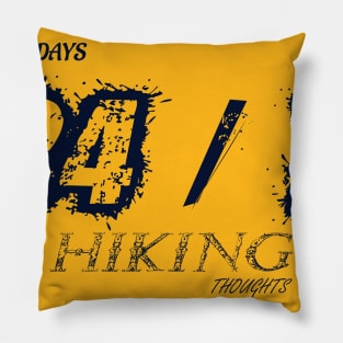 Trekking and Hiking fun adventure Pillow