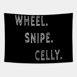 wheel snipe celly funny meme hockey Tapestry