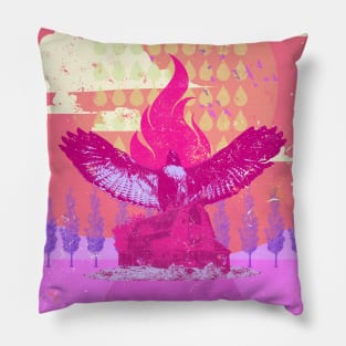 RAIN HAWK (pink) Pillow