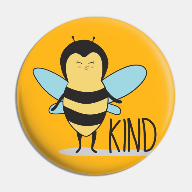 Bee Kind Pin by Dreamy Panda Designs