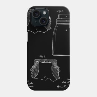 Fruit Jar Vintage Patent Hand Drawing Phone Case