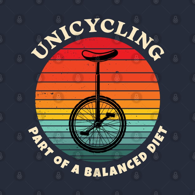 Unicycling Part of A Balanced Diet by Chris Coolski