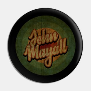 Circle Retro Vintage John Mayall 80s Pin