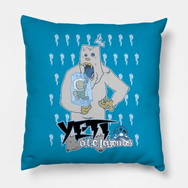 OTE Yeti legend Pillow by OwnTheElementsClothing