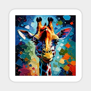 Colorful Giraffe 302 Magnet