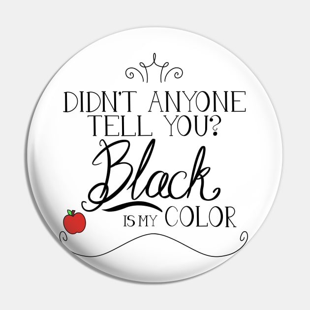 Black is my color Pin by rainilyahead