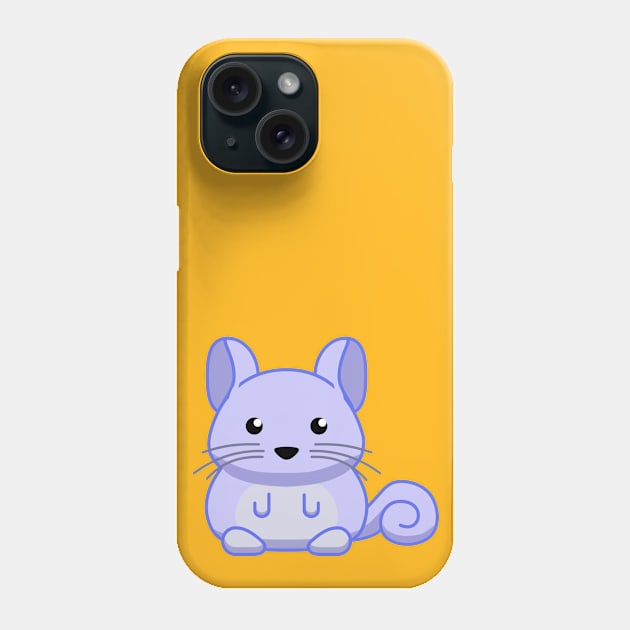 Blue Chinchilla Phone Case by Dirgu