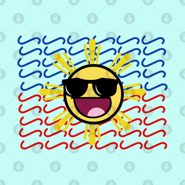 Laughing Emoji Sun / Baybayin word HA HA HA.... by Pirma Pinas