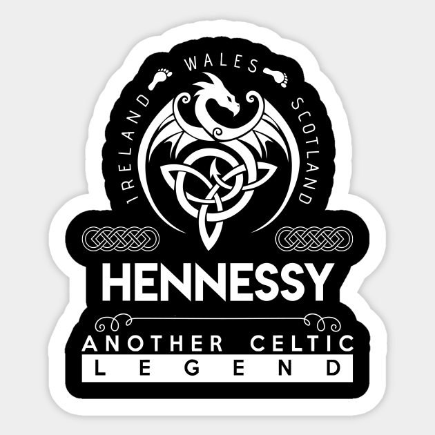 Hennessy Name T Shirt - Another Celtic Legend Hennessy Dragon Gift Item