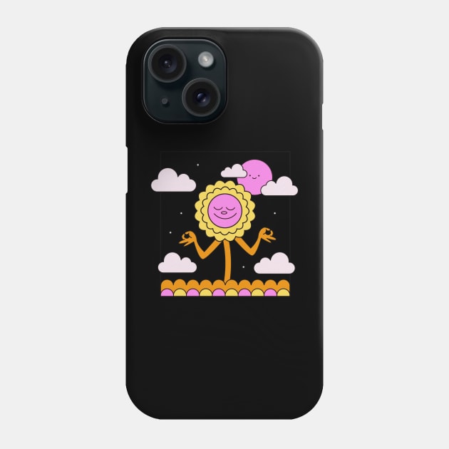 Chill sunflower Phone Case by Riel