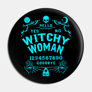 Witchy Woman Wiccan Ouija Board Pin