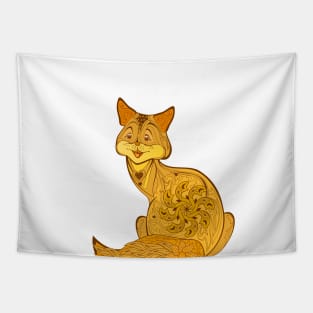 Magic gold fox Tapestry