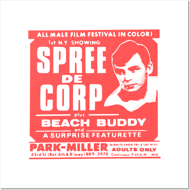 Spree de Corp - Park Miller Gay Adult Cinema Advert (Vintage Gay) - Gay  Pride - T-Shirt