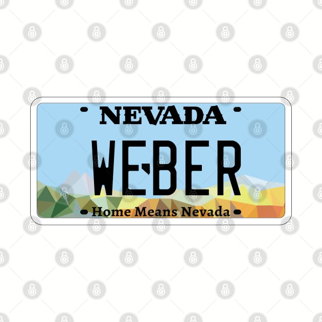 Weber Grill Nevada vanity license plate by zavod44