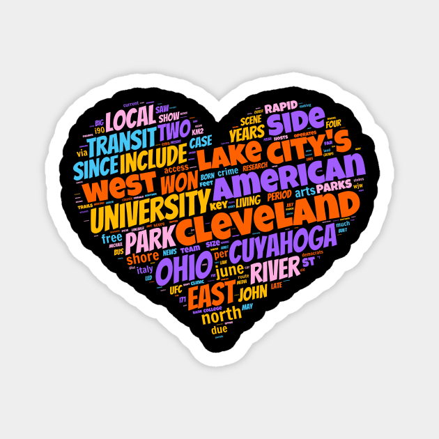 I love Cleveland Magnet by Superfunky