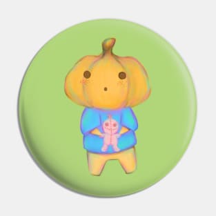 Little Pumpkin Loves on Halloween Pin