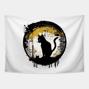 Discover the Magic of Feline Fantasy with Cat Warrior Art Tapestry