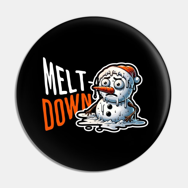 Meltdown / Snowman / Mental Health Awareness / Mental health matters Pin by octoplatypusclothing@gmail.com