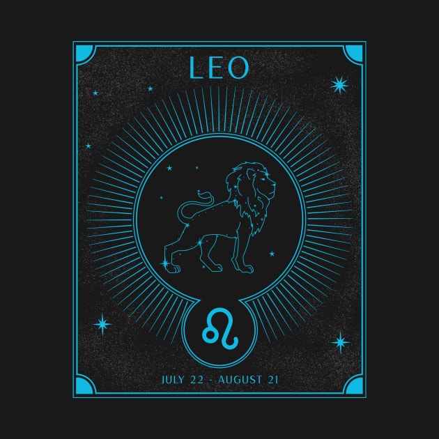 Leo Lion Zodiac by Tip Top Tee's