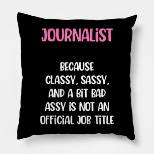 Journalist, Female Journalist Pillow