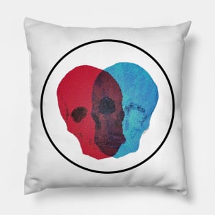 red and blue Pillow