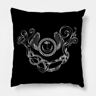 Snake Moon at Midnight Pillow