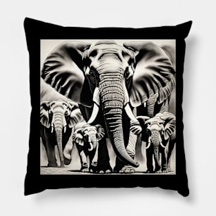 Matriarch leads her herd Pillow