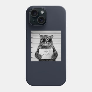 Cat Hate People Phone Case