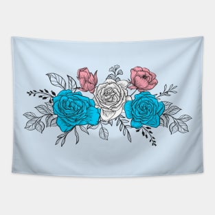 Trans Flowers Tapestry