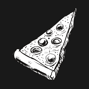 White pizza slice sketch T-Shirt