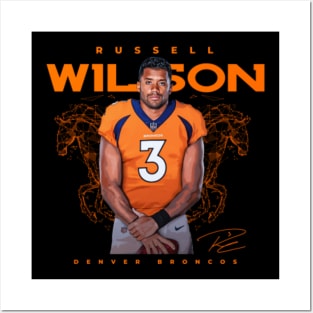 NFL Denver Broncos - Russell Wilson 22 Wall Poster with Push Pins