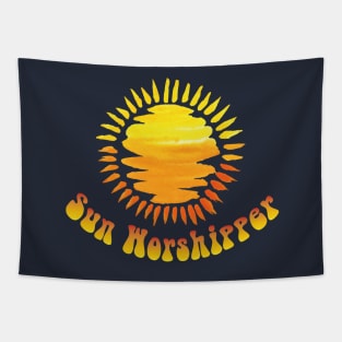 Sun Worshipper  water colors summer design for Sun Worshipper Tapestry