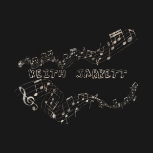 Musical Notes Vintage - Keith Jarret T-Shirt