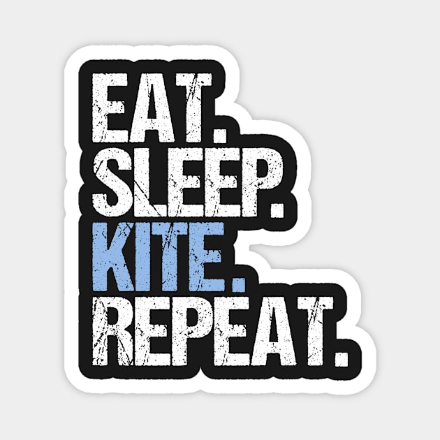 Eat Sleep KITE Repeat Magnet by hoopoe