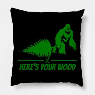 Here's your wood Pillow