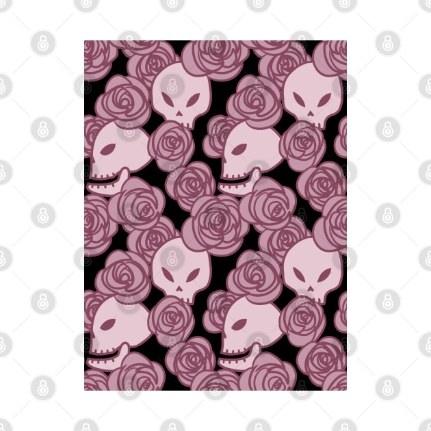 Skulls and Roses (Pink) by inatorinator