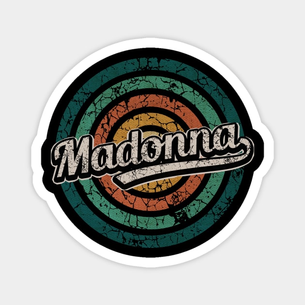 Madonna // Retro Circle Crack Vintage Magnet by People Mask