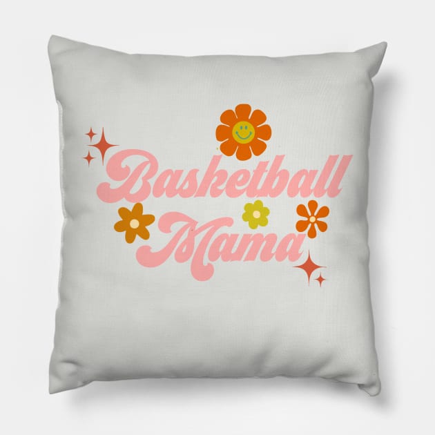 Basketball Mama - 70s style Pillow by Deardarling