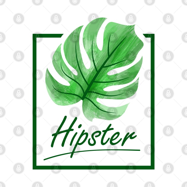 Monstera the Hipster plant by 13Lines Art