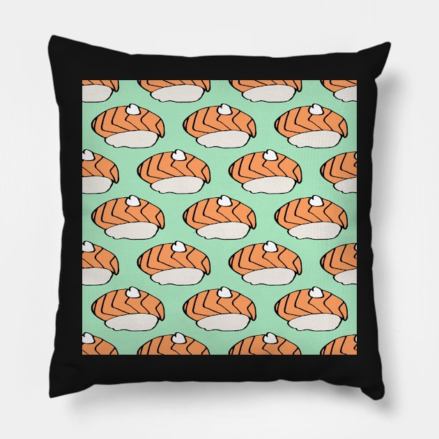 Sushi lovers Pillow by runlenarun