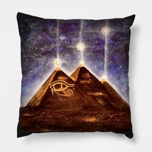 Pyramids - Horus eye portals Pillow