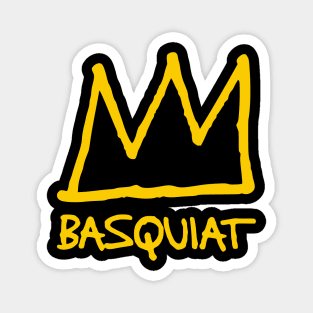 Basquiat Crown Symbol Yellow Magnet