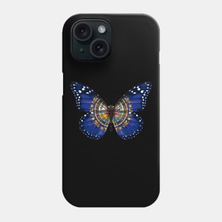 New Hampshire Flag Butterfly - Gift for New Hampshirite From New Hampshire NH Phone Case