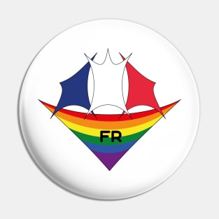 France pride flag Pin