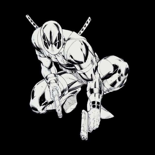 Rob Liefeld Black and White by SkipBroTees