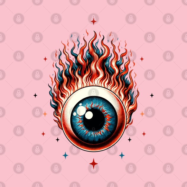 Eyeball on Fire by Art_Boys