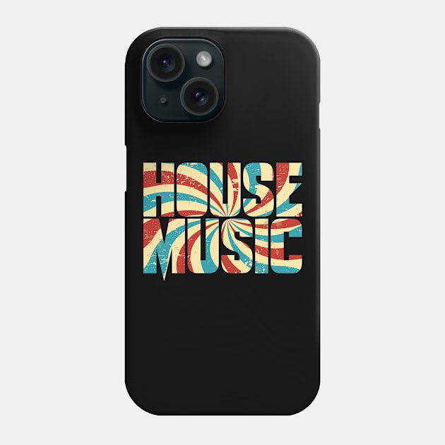 House Music Retro Vintage Electronic Music Phone Case by oskibunde