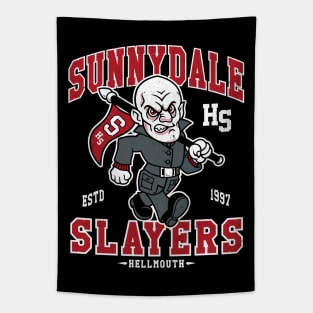 Sunnydale High School Vampire - Vintage Distressed Horror College Mascot Tapestry