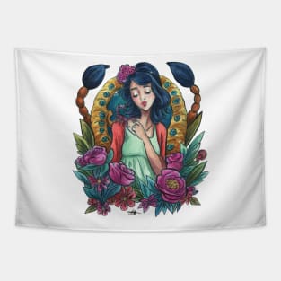 Zodiac Sign Scorpio Art Deco Watercolour Tapestry