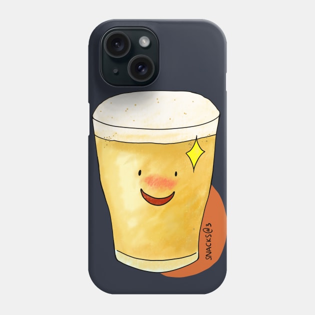 Relax with a glass of beer Phone Case by Snacks At 3